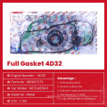 Engine Overhaul Full Gasket Set for MITSUBISHI 4D32